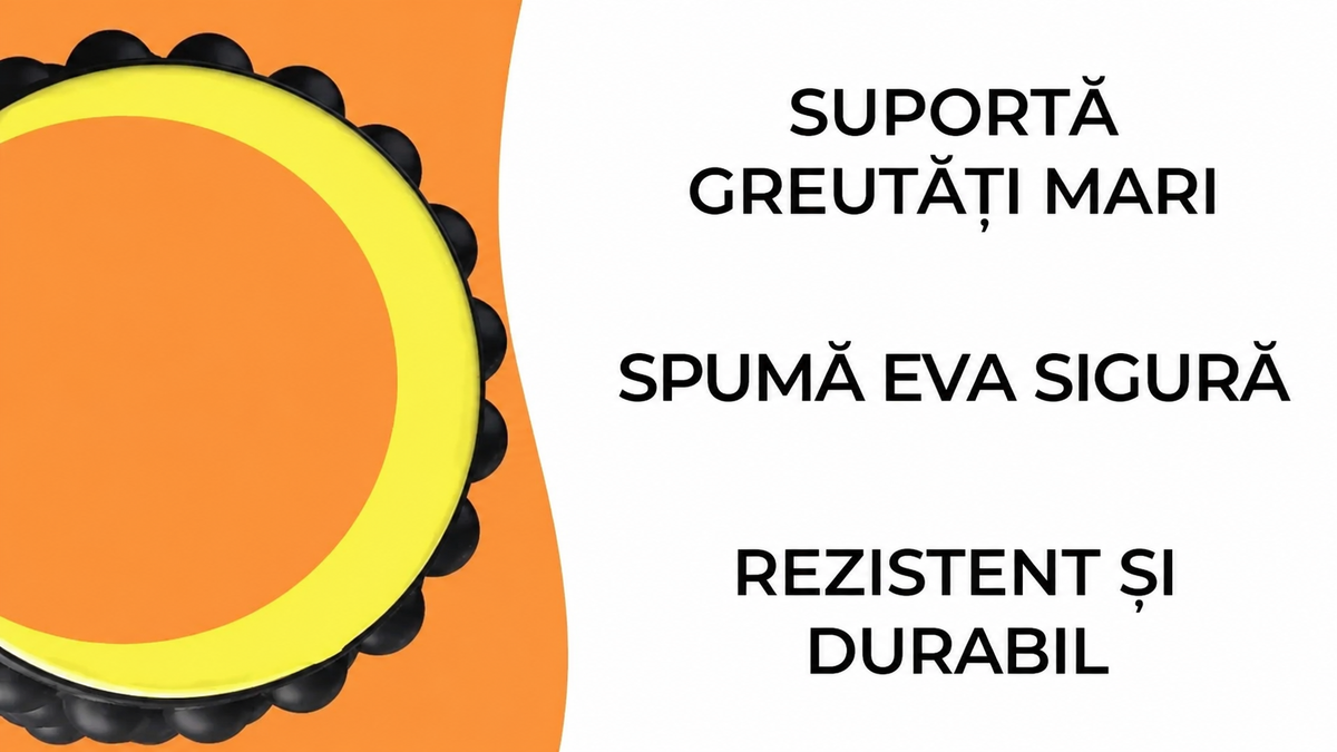 Roată pentru Yoga și Fitness cu Funcție de Masaj (8649)