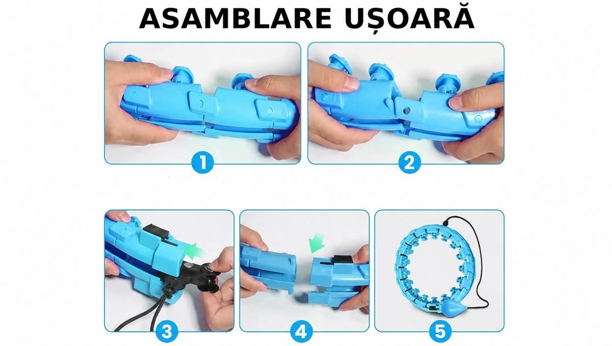 Hula Hoop cu greutate cu proeminențe (8659)