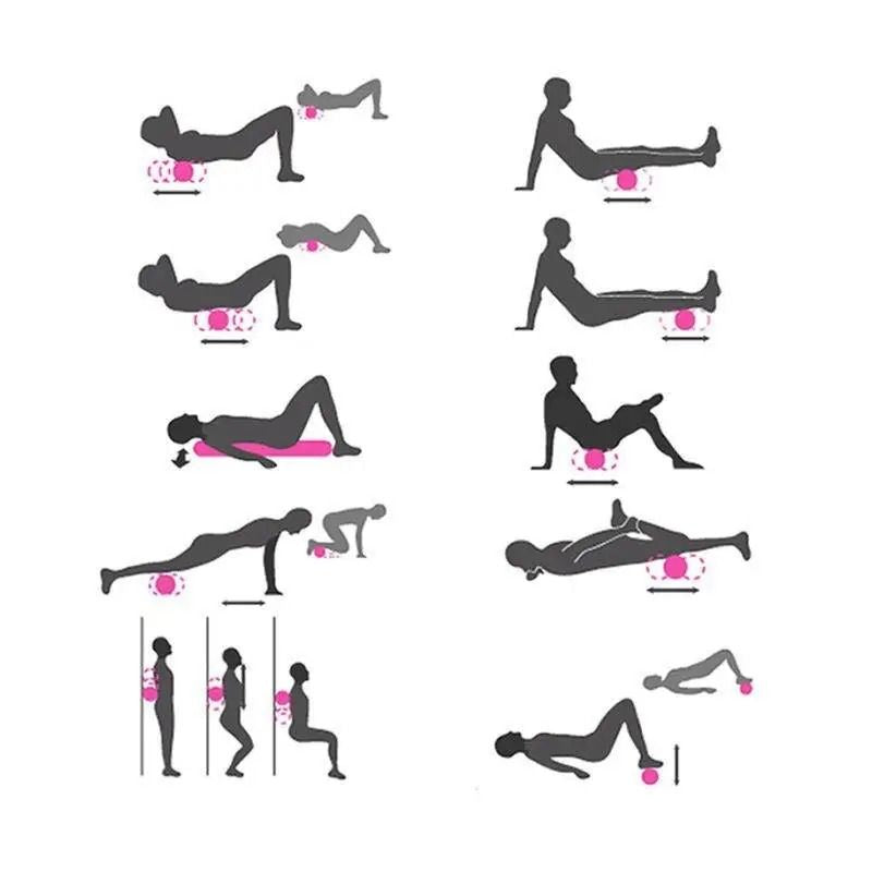 Role din spumă pentru yoga și fitness, verde (57270001)