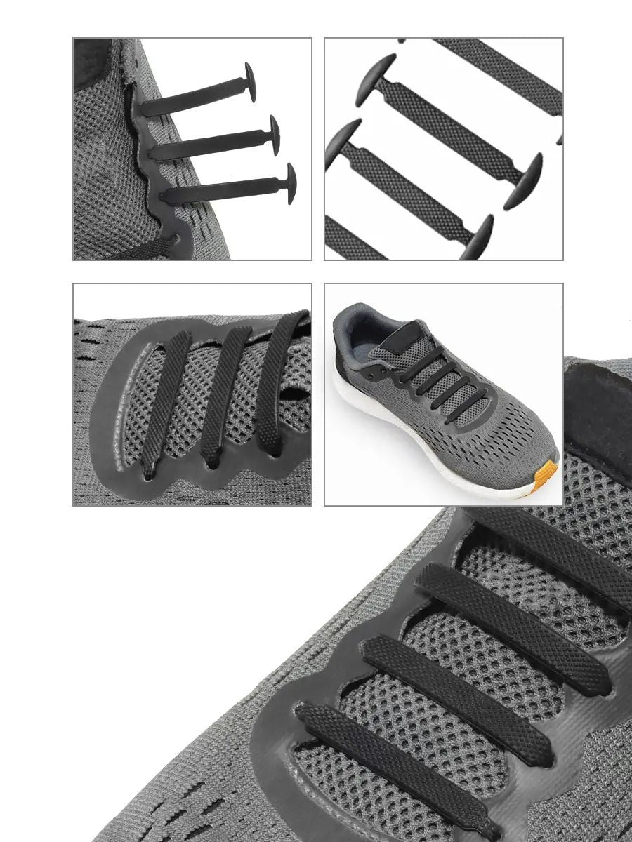 Șireturi Negre Elastice din Silicon (79560001)