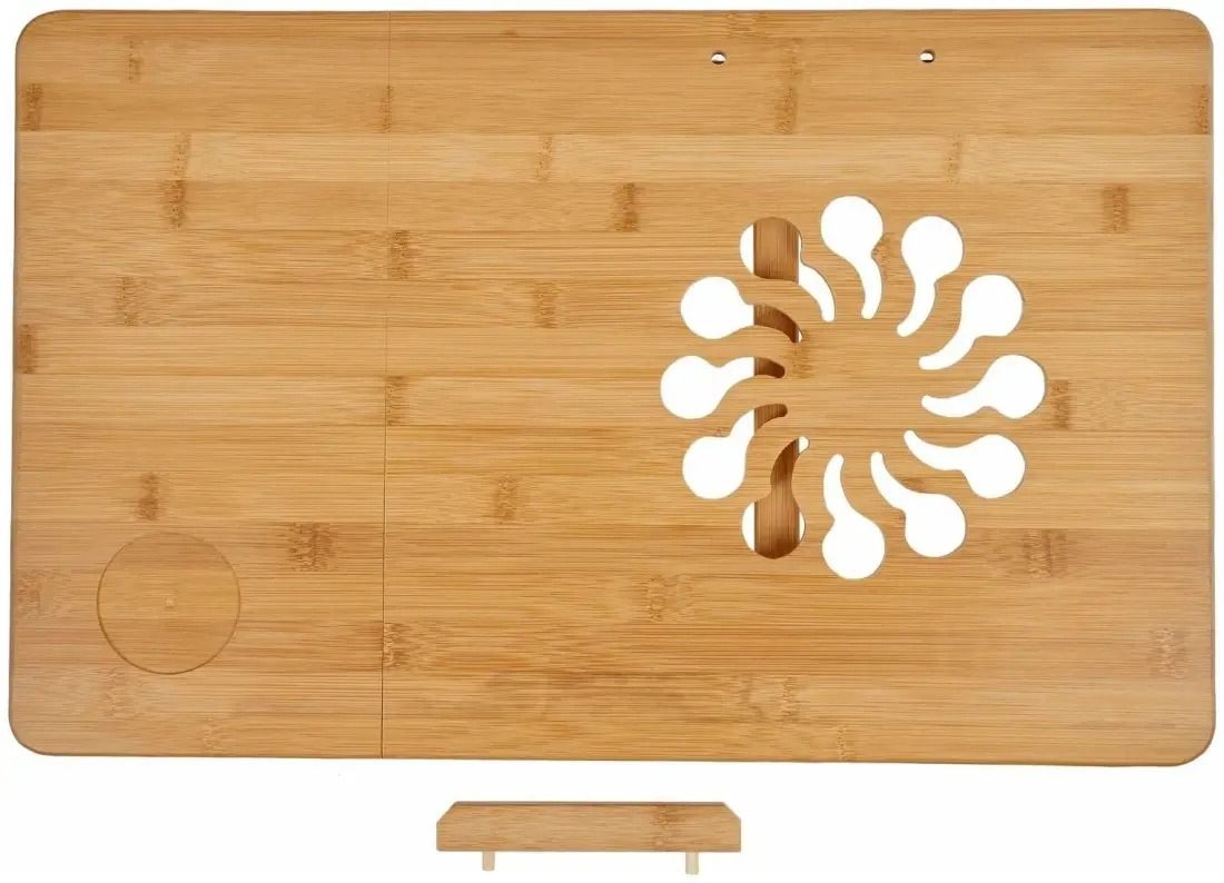 Măsuță pentru laptop cu ventilație, din lemn (8230)