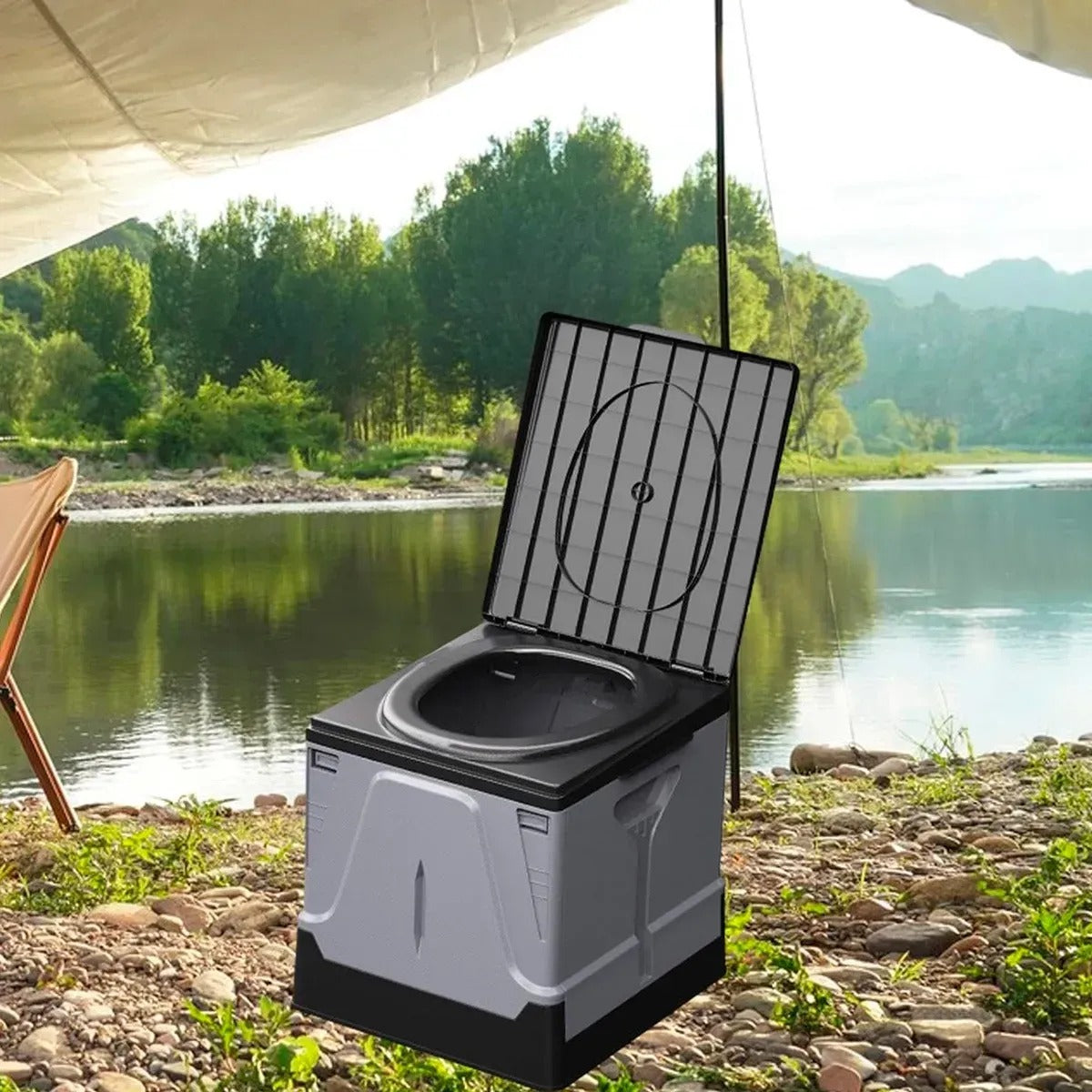 Toaletă turistică pliabilă ușoară (91780001)