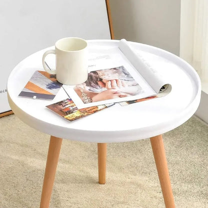 Masă rotundă de cafea din MDF, modernă și elegantă (91860001)