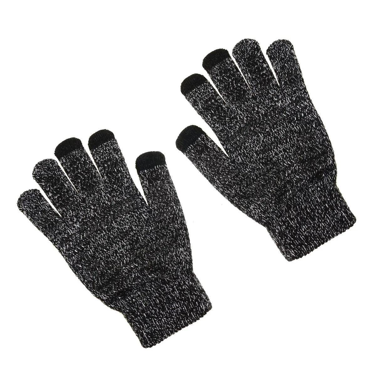 Mănuși tactile de iarnă călduroase, gri închis, pentru smartphone (54660004)
