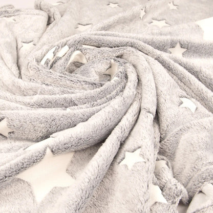 Pătură care strălucește în întuneric, gri 120x150 cm (79620001)