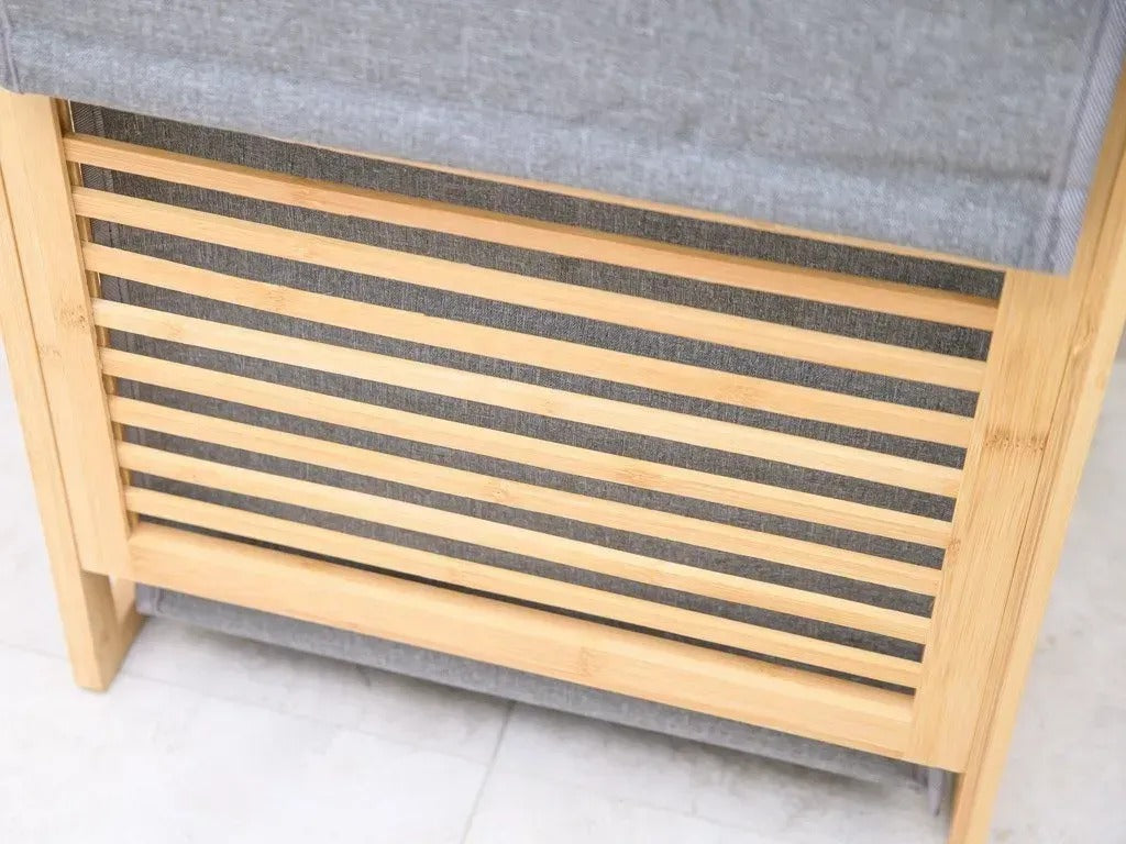 Coș de rufe din bambus 45L cu capac (91800001)