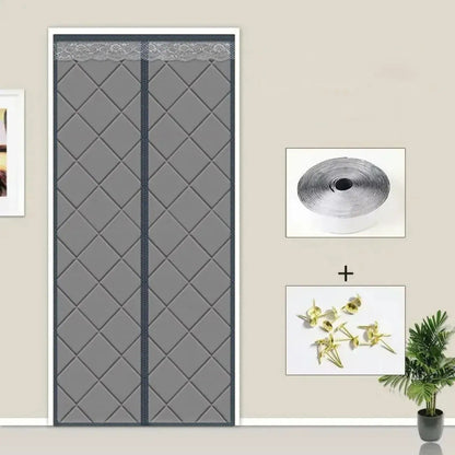 Perdea magnetică pentru ușă termică, culoare argintie 210х98 cm (83390002)