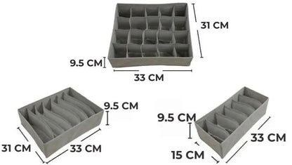 Organizator pentru lenjerie - Set de 3 bucăți pentru sertar (57220002)