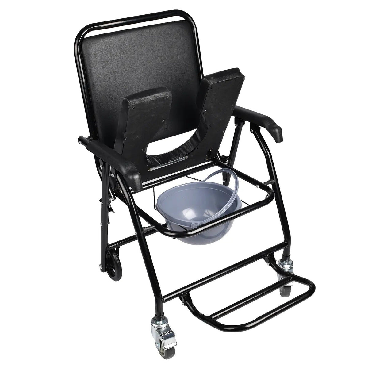 Cărucior de toaletă-duș pentru persoane cu dizabilități cu roți (8552)