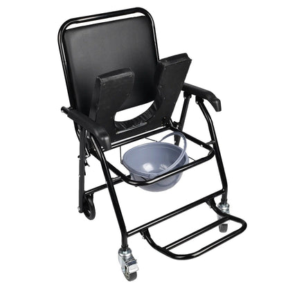 Cărucior de toaletă-duș pentru persoane cu dizabilități cu roți (8552)