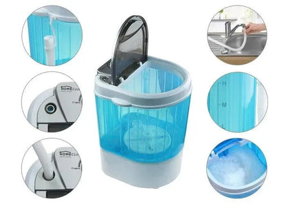 Mașină de spălat portabilă de 260W cu funcție de spălare, clătire și stoarcere (5638)