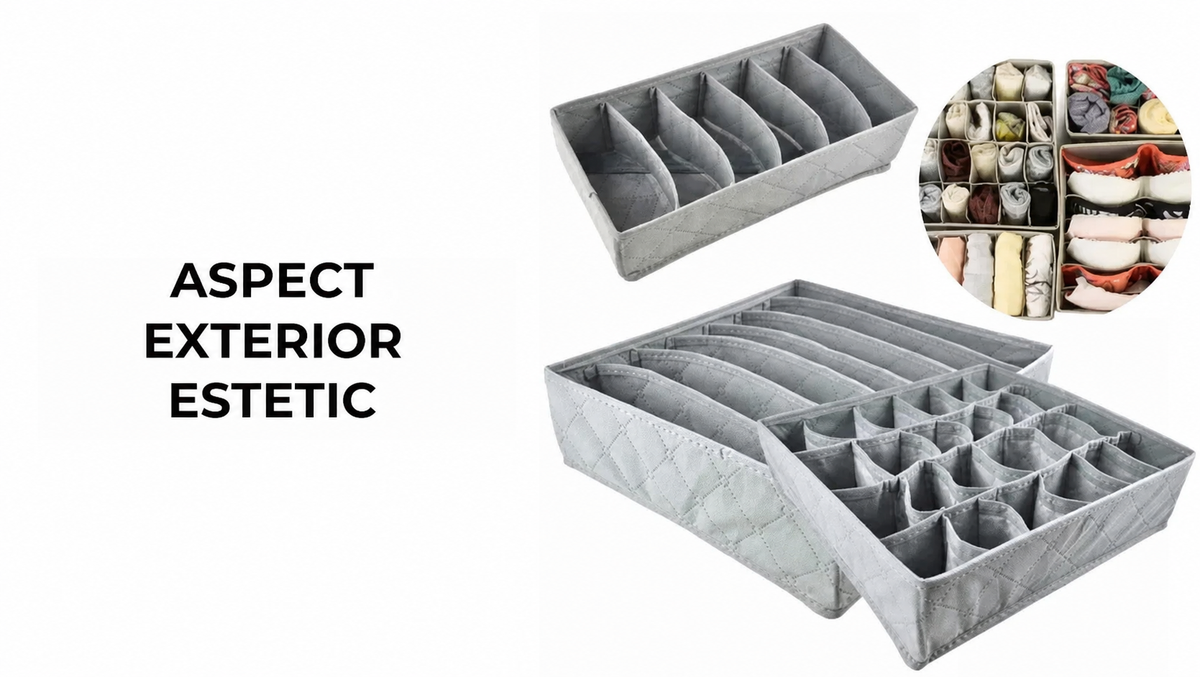Organizator pentru lenjerie - Set de 3 bucăți pentru sertar (57220002)