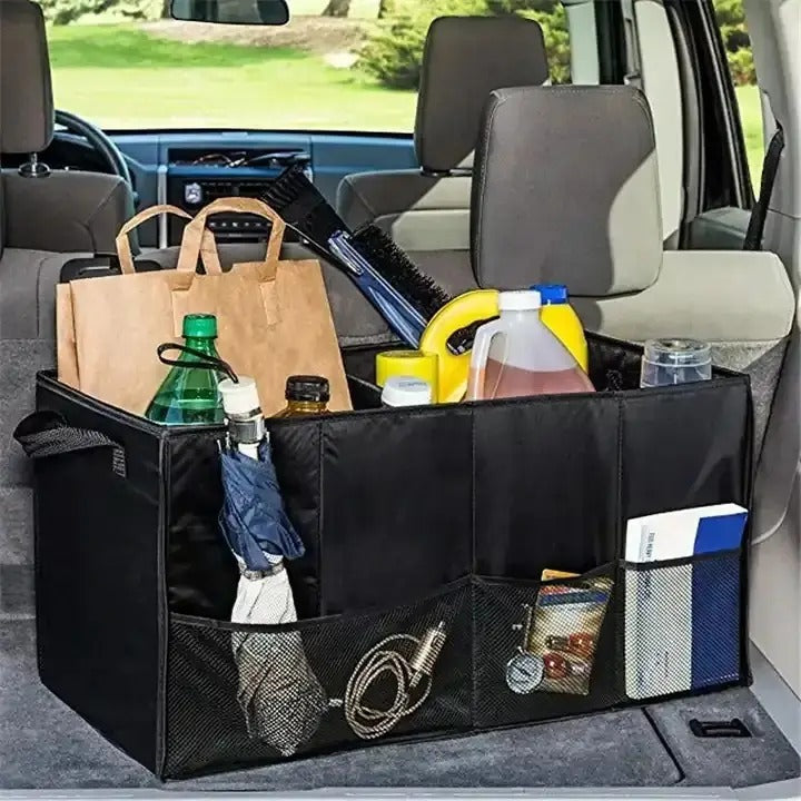 Organizator pentru portbagajul mașinii, universal, spațios, negru (5773)