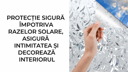 Folie de fereastră vitraliu 2m Romboid (60540002)