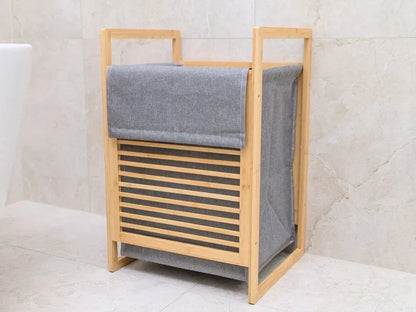 Coș de rufe din bambus 45L cu capac (91800001)