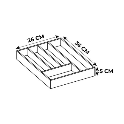 Organizator pentru tacâmuri din bambus, 36x26 cm (91830001)
