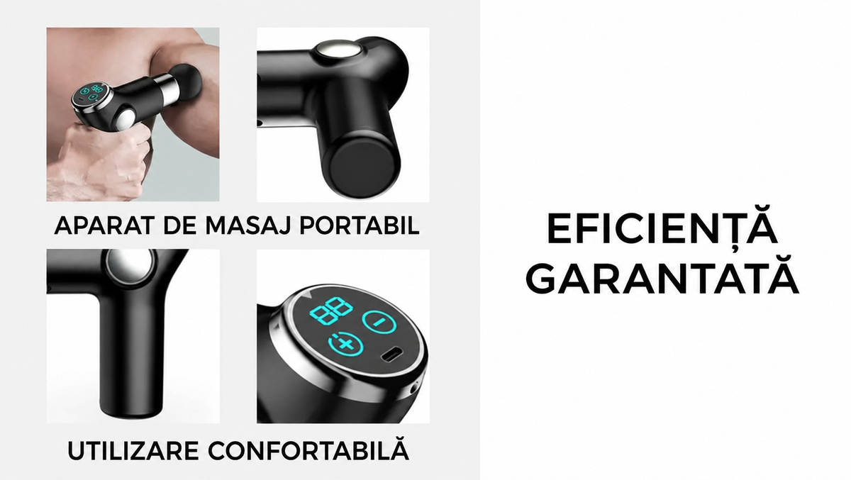 Aparat de masaj pentru corp cu 4 capete anticelulitice (79010001)