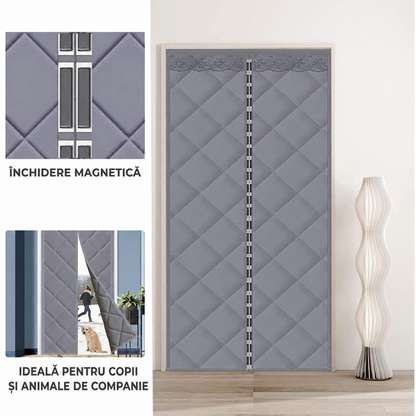 Perdea magnetică pentru ușă termică, culoare argintie 210х98 cm (83390002)