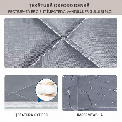 Perdea magnetică pentru uși, termică, cu inserție transparentă termoizolantă (83390003)