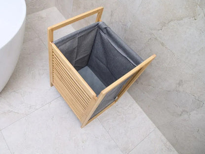 Coș de rufe din bambus 45L cu capac (91800001)