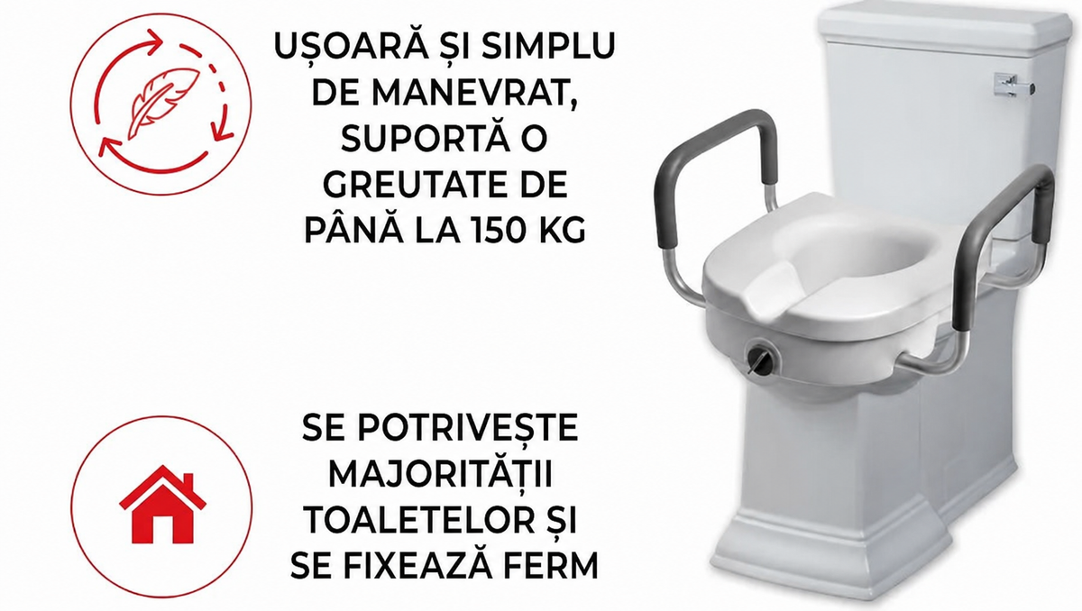 Capac de toaletă cu mânere (8853)
