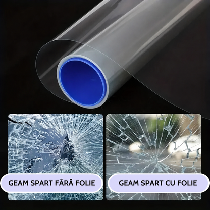 Folie de protecție autoadezivă pentru fereastră, rezistentă la impact 100x152 cm (89070001)