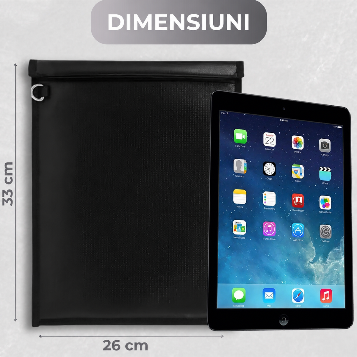 Husă Faraday pentru telefon cu blocare semnal GPS, Wi-Fi și RFID (89400001)