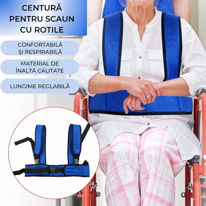 Centură de siguranță pentru scaun cu rotile - universală, rezistentă (89440001)