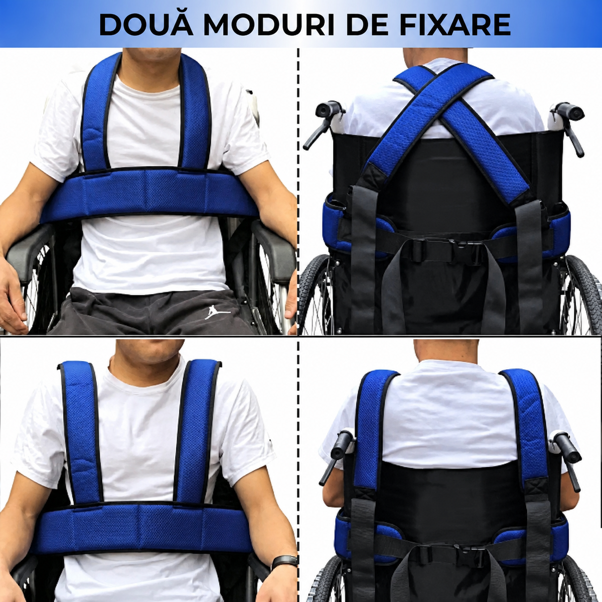 Centură de siguranță pentru scaun cu rotile - universală, rezistentă (89440001)