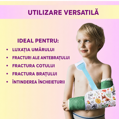 Eșarfă pediatrică pentru susținerea brațului, cu model (89650003)