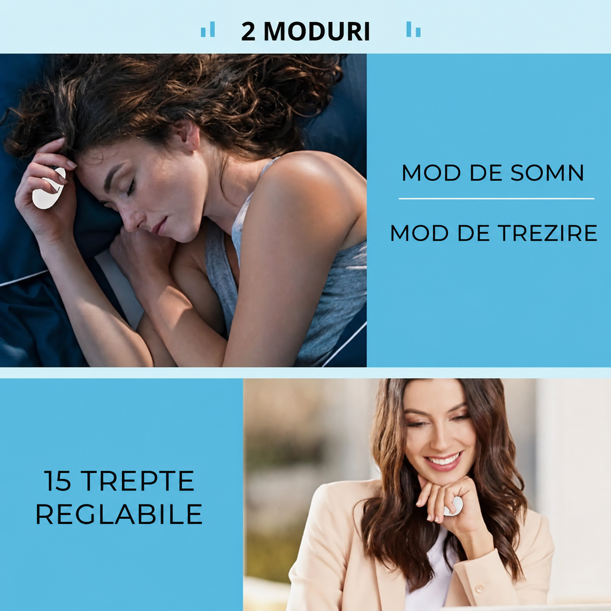 Dispozitiv reîncărcabil pentru îmbunătățirea somnului, adulți și copii (89670001)