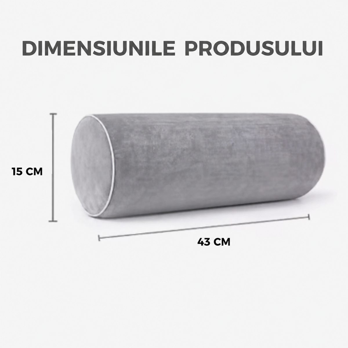 Perna ortopedică tip rulou 43x15 cm (89700001)
