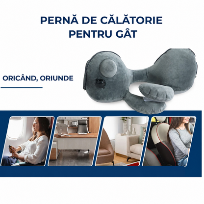 Pernă de călătorie gonflabilă, moale și confortabilă (89730001)