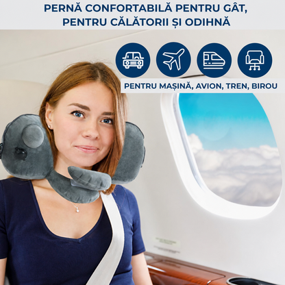 Pernă de călătorie gonflabilă, moale și confortabilă (89730001)