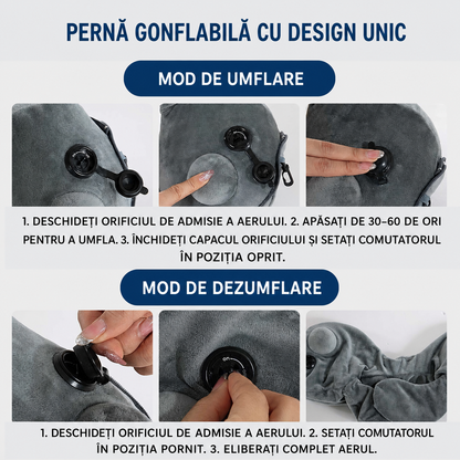 Pernă de călătorie gonflabilă, moale și confortabilă (89730001)