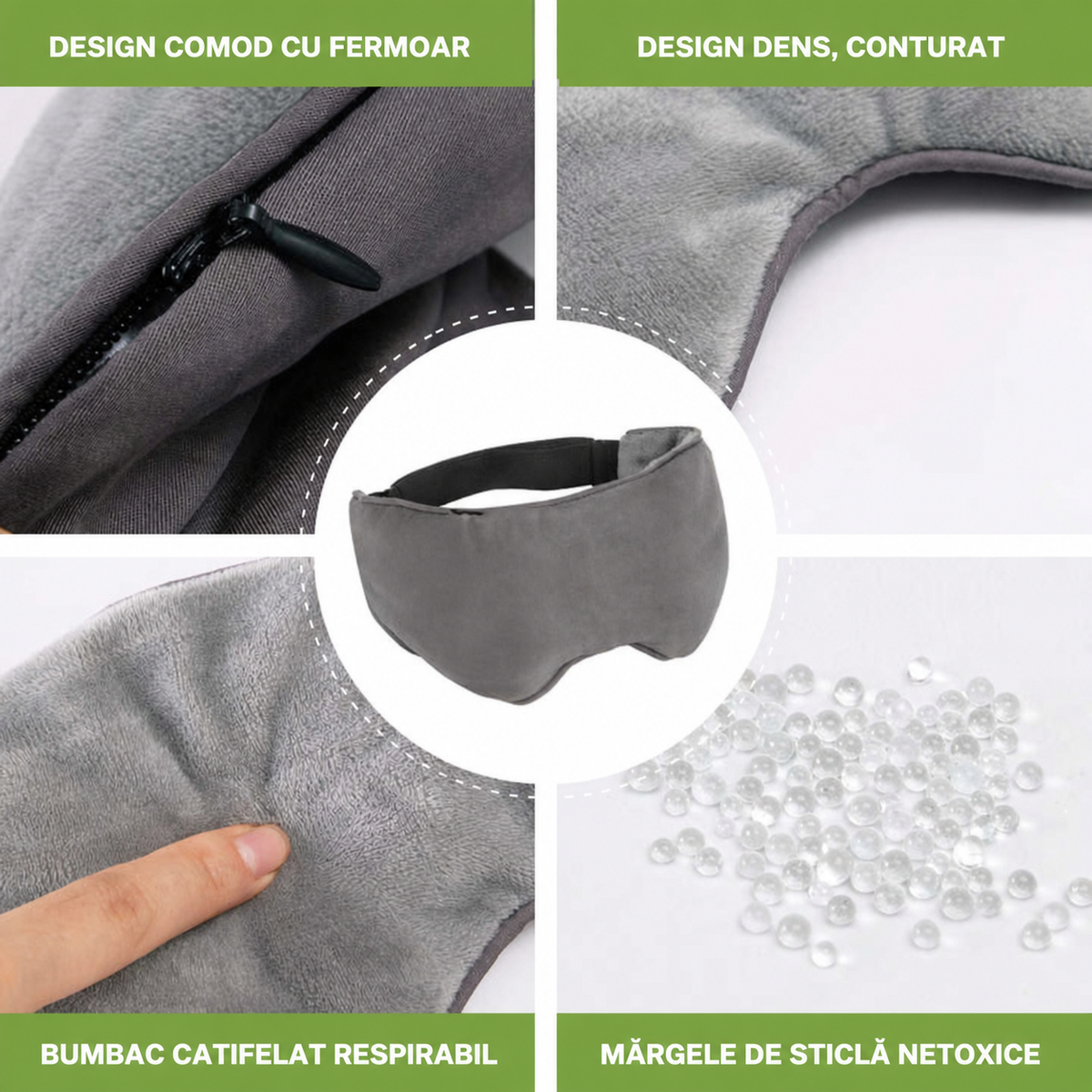 Mască 3D pentru somn cu inserție termică (89760001)