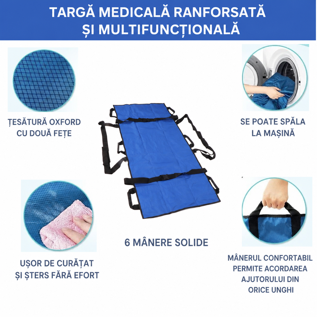 Targă moale universală cu 8 mânere (89800001)