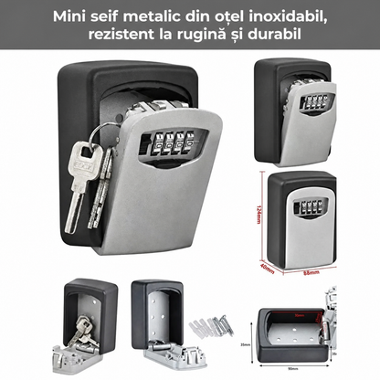 Mini Seif Metalic pentru Chei cu Cod Numeric (89850001)
