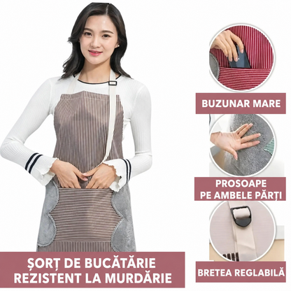 Șorț Gastronomic Impermeabil cu Buzunar (89920001)