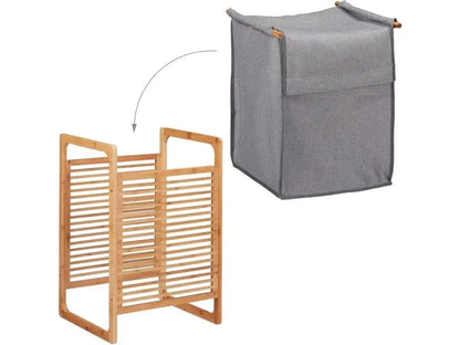 Coș de rufe din bambus 45L cu capac (91800001)