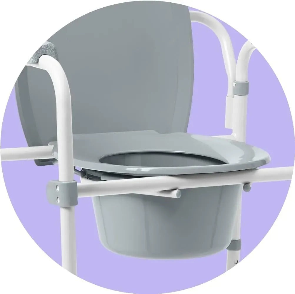 Scaun de toaletă Airm Health cu reglaj pe înălțime (91890001)