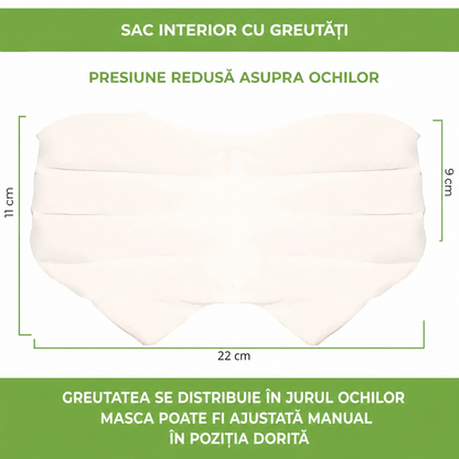 Mască 3D cu greutate pentru somn și relaxare (90380001)