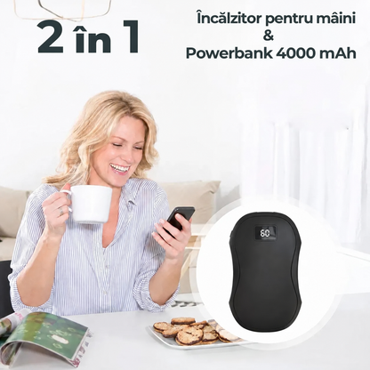 Încălzitor de mâini de buzunar cu powerbank de 4000 mAh (90790001)