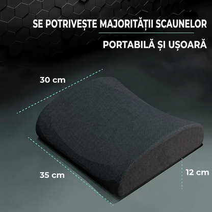 Pernă lombară ortopedică cu buzunar pentru corectarea posturii (91290001)