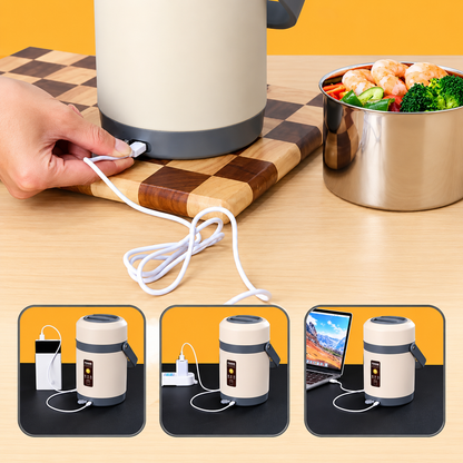 Caserolă electrică USB cu două niveluri, 2 l (91590001)
