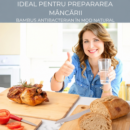 Set de 3 plăci de tăiat din bambus ecologice (91750001)
