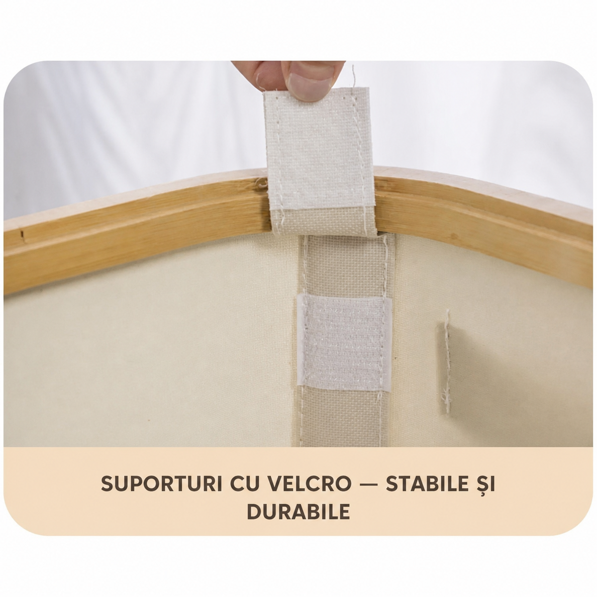 Coș de depozitare din bambus cu capac (91870001)