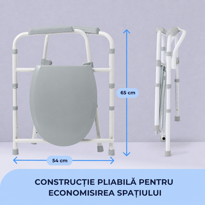 Scaun de toaletă Airm Health cu reglaj pe înălțime (91890001)