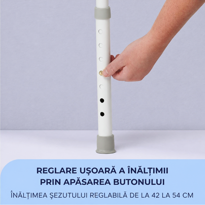 Scaun de toaletă Airm Health cu reglaj pe înălțime (91890001)