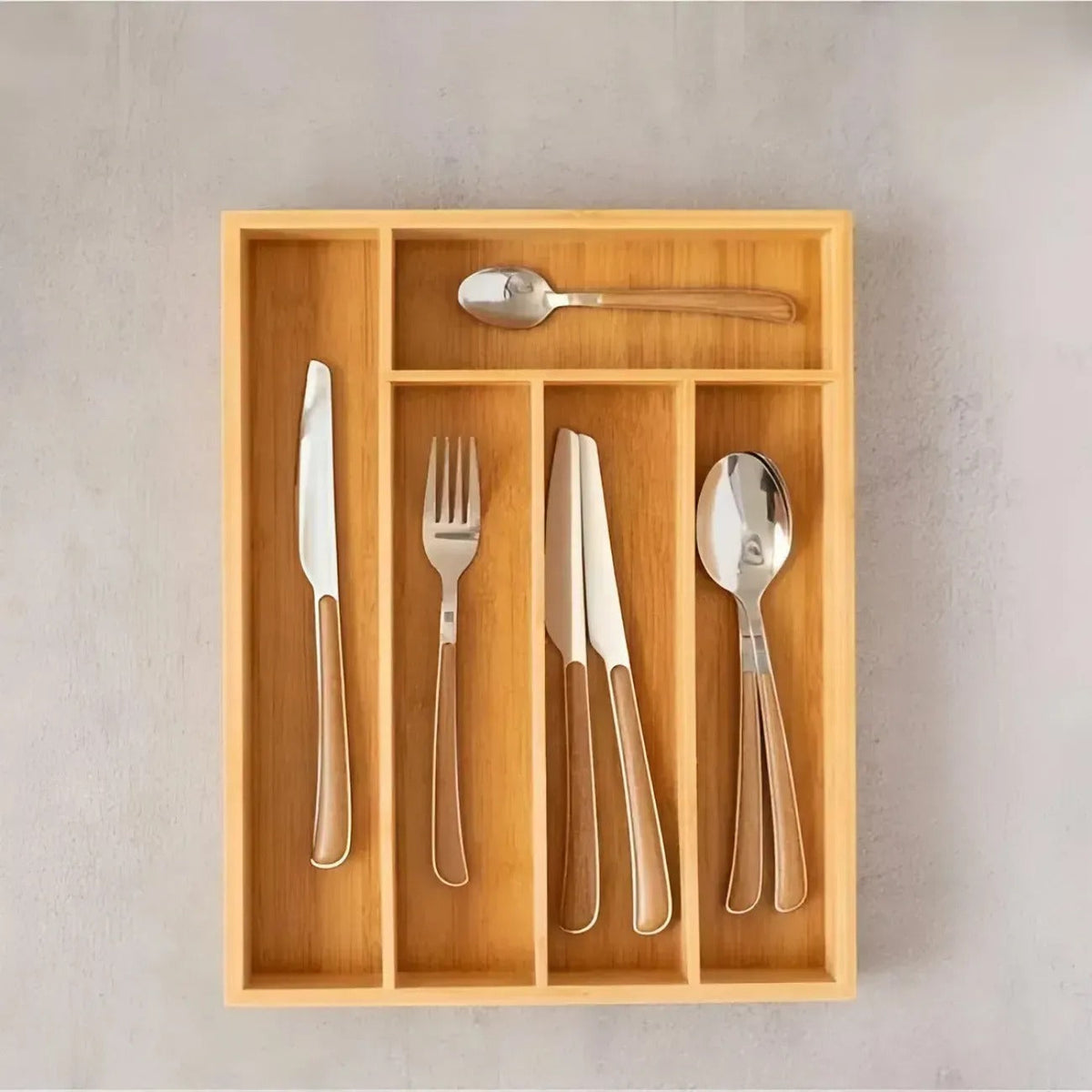 Organizator pentru tacâmuri din bambus, 36x26 cm (91830001)